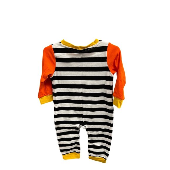 Baby Boys Striped Truck Long Sleeve Romper Outfit Size 12-18M - Picture 3 of 3